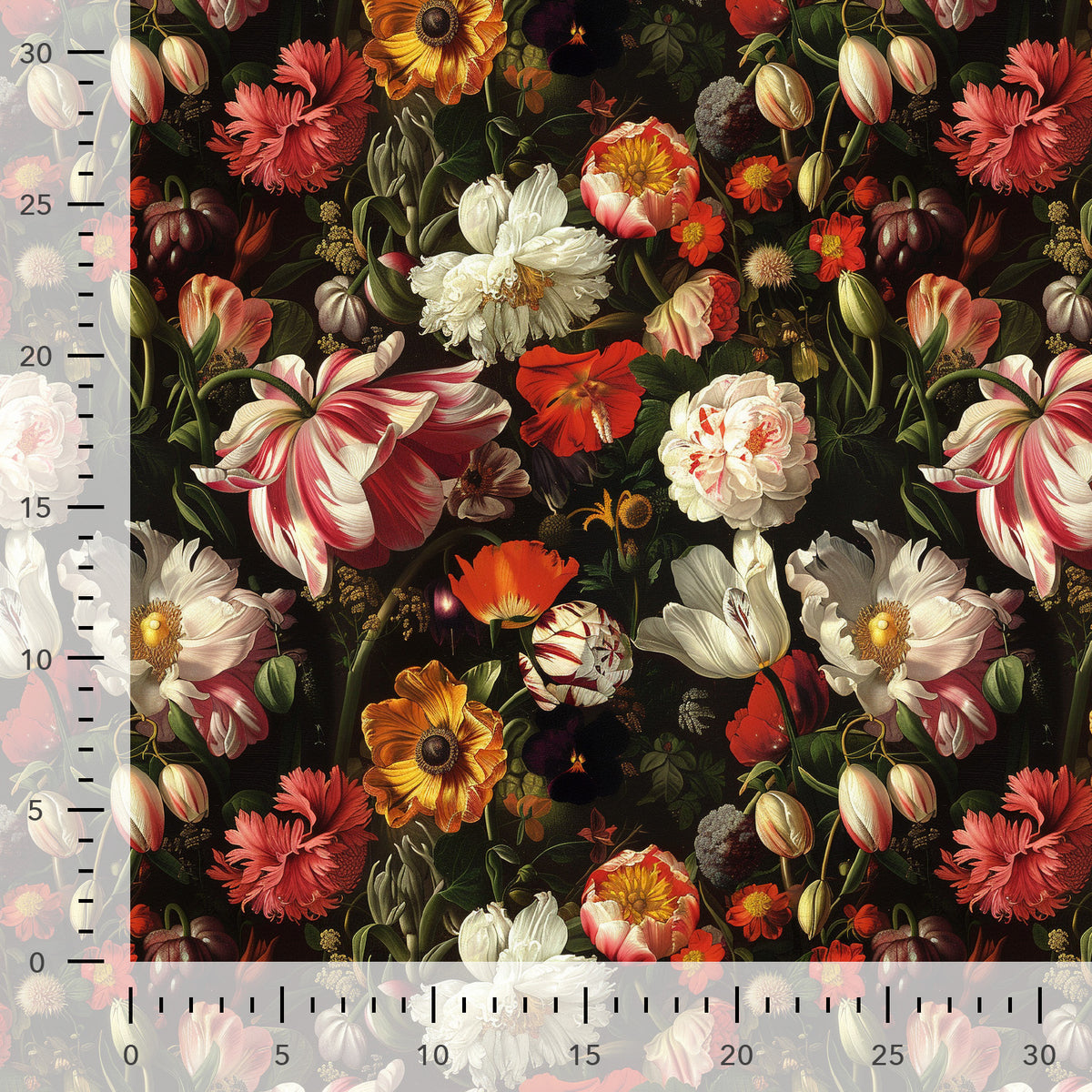 Cotton Loopback Jersey - Baroque Flowers