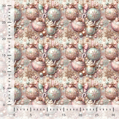 Cotton loopback knit with fleece lining – Christmas Sweet Moment