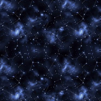 Cotton loop-knit with insulation - constellations