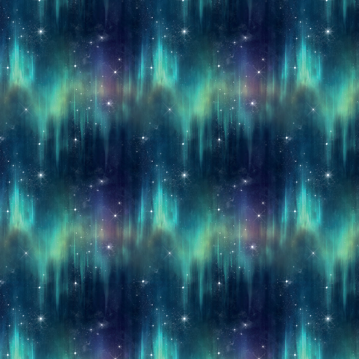 Cotton Loopback Knit with Insulation - Northern Lights