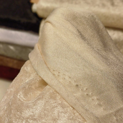 velours effet froissé - beige 160 g/m²