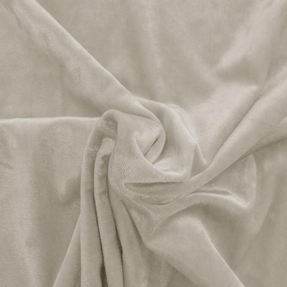Image of velvet with elastane - cream 240 g/m² – available at Šarlotes audumi