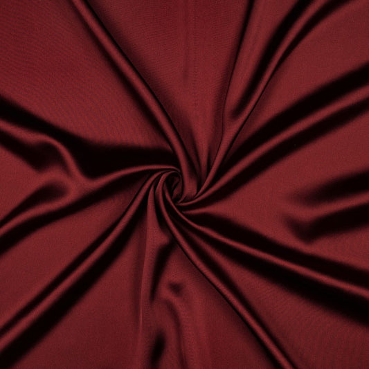 Satin with elastane - burgundy – available online at Charlotte's Fabric