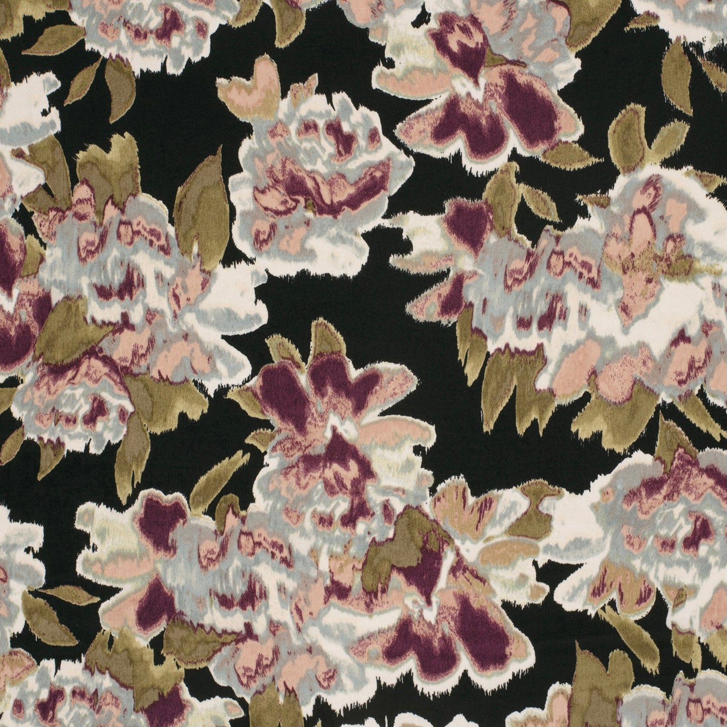 Satin floral pattern 110 g/m² – available at Šarlotes audumi