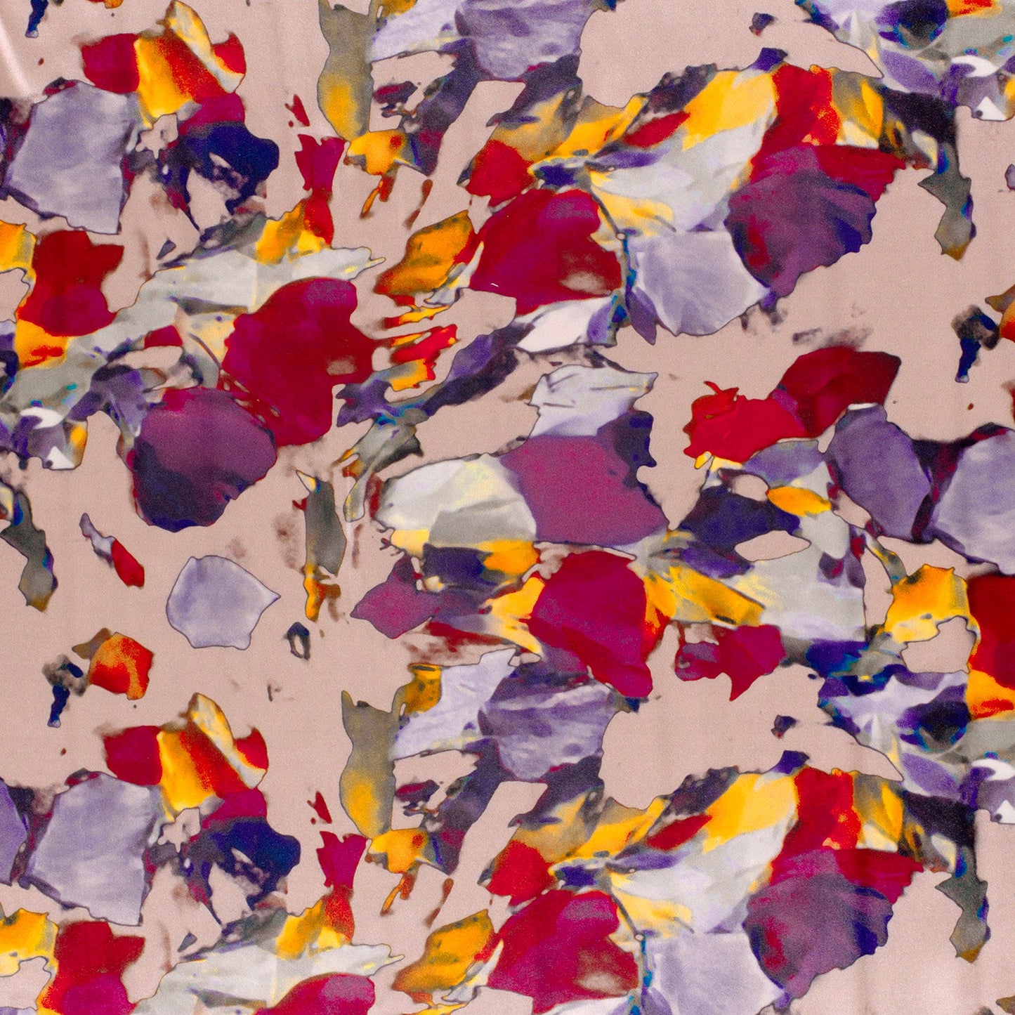 Image with Satin - pink abstract patterns 90 g/m² – available at Charlotte's Fabrics