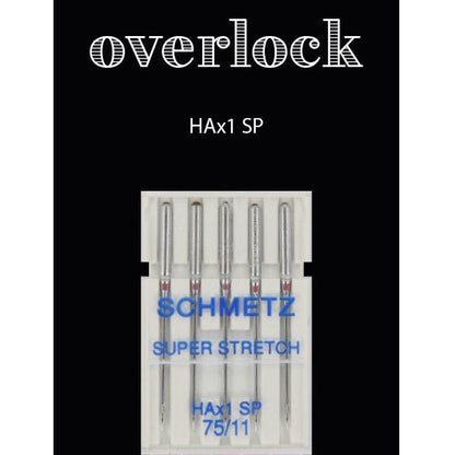 SCHMETZ Overlock needles for knitwear HAx1 SP - No. 75 (5 pcs.)