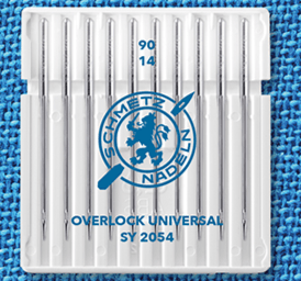 Image with SCHMETZ universal overlock needles SY 2054 - No. 90 (10 pcs) – available at Šarlotes audumi