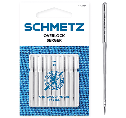 Image de SCHMETZ Aiguilles universelles pour surjeteuse SY 2054 - N°90 (10 pièces) – disponible chez Šarlotes audumi