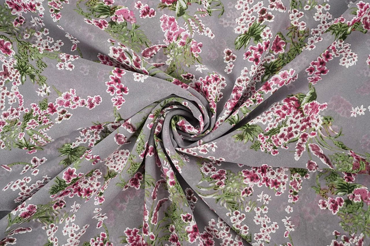 Image de chiffon - fines fleurs de cerisier 65 g/m² – disponible chez Šarlotes audumi
