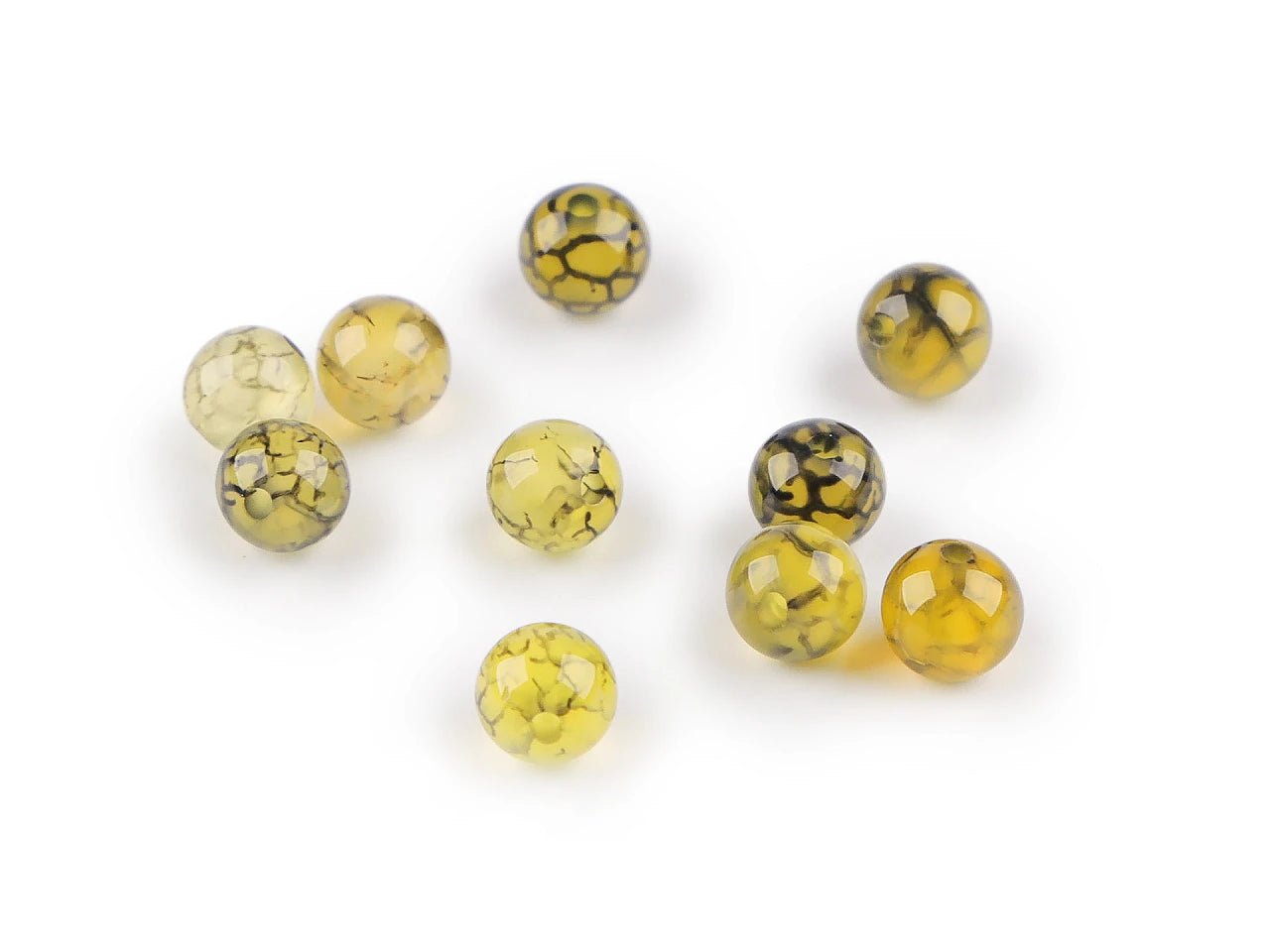Synthetic agate mineral beads Ø6 mm | 10 pcs.