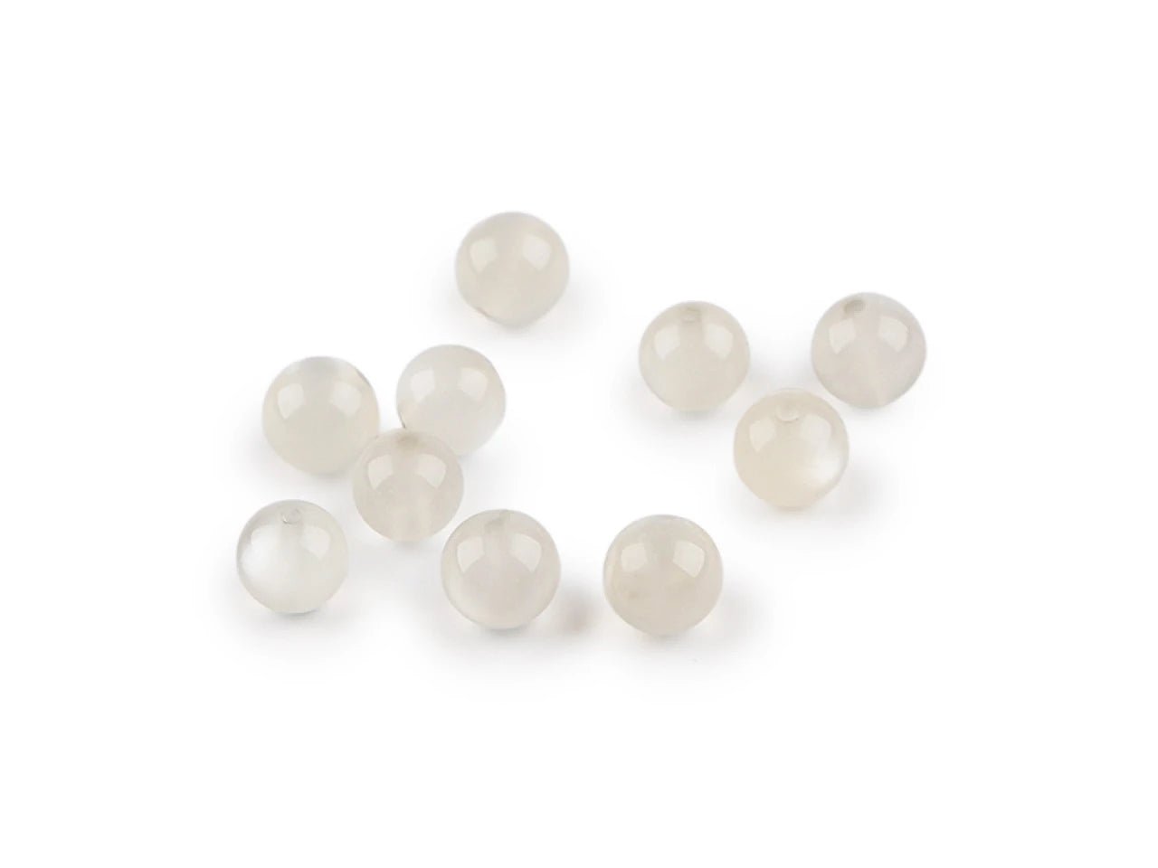 Synthetic moonstone beads Ø6 mm | 10 pcs.