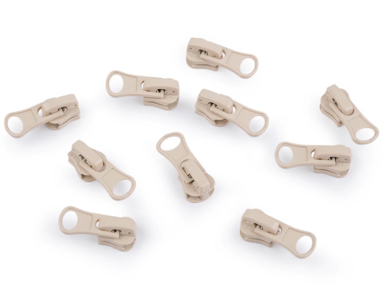 Image du curseur, tirette pour fermeture éclair en plastique n°3|en différentes teintes – disponible chez Šarlotes audumi
