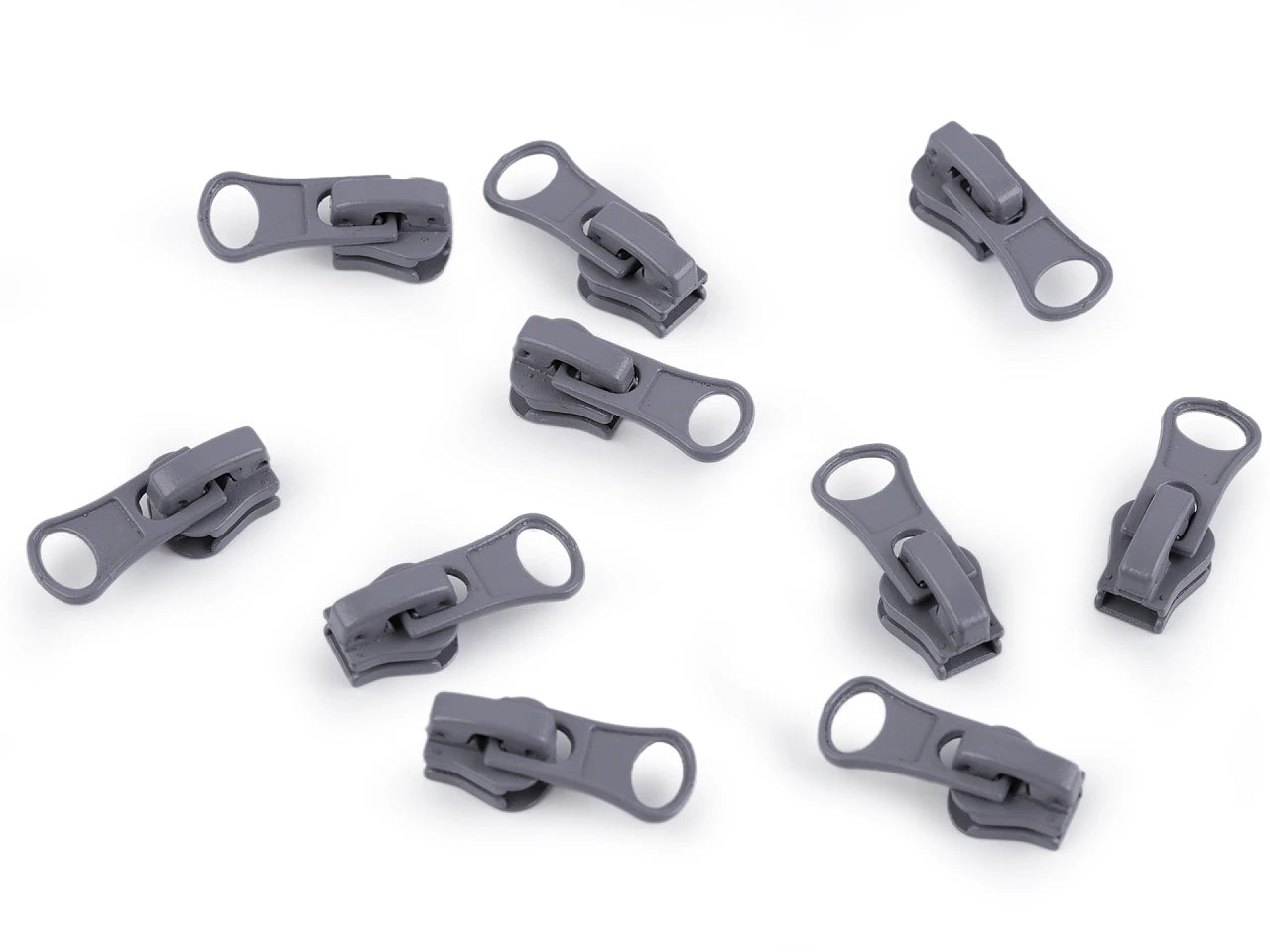 Image with a slider, plastic zipper pull for zipper No. 3|various shades – available at Šarlotes audumi