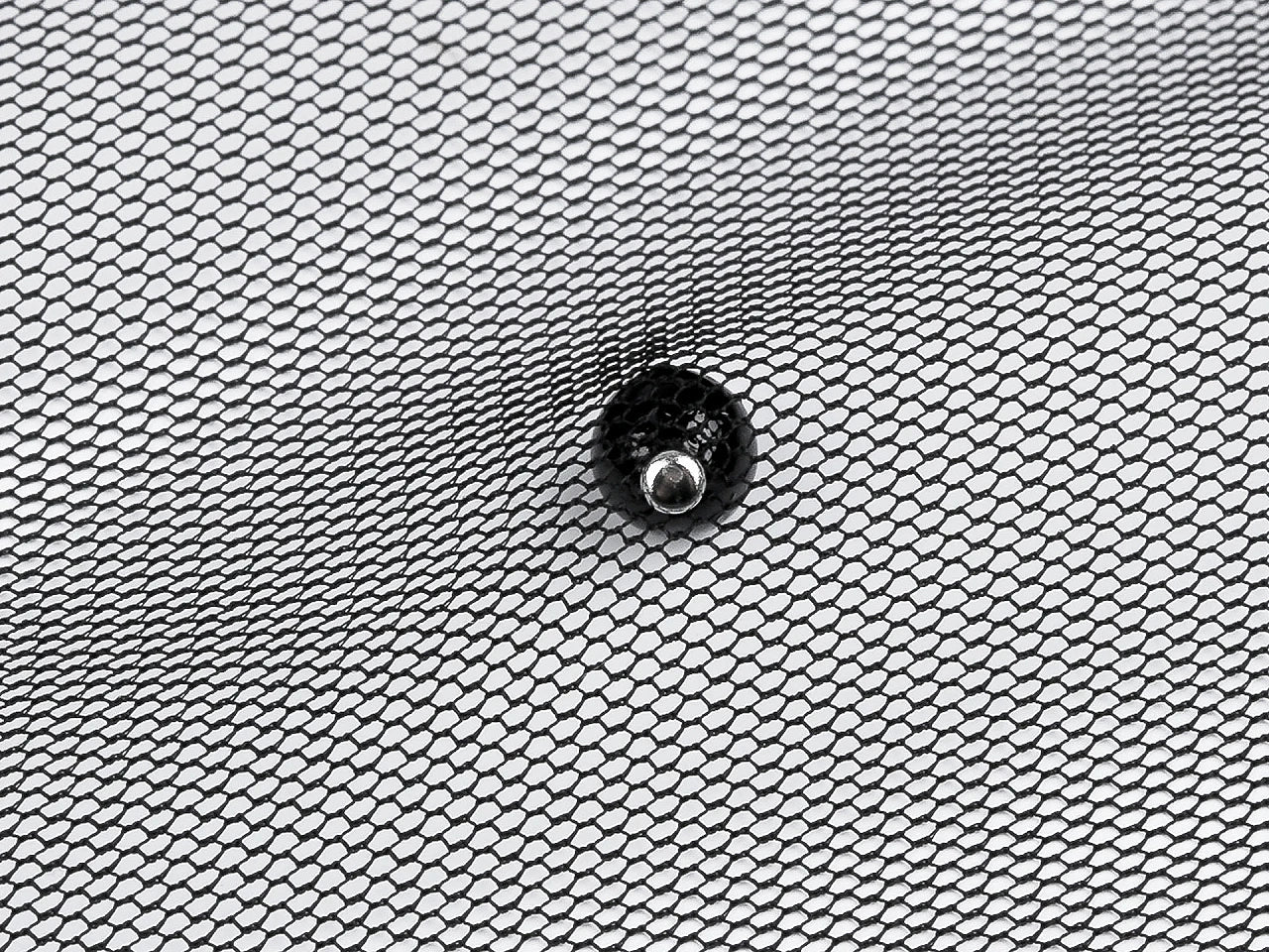 Tulle fin avec perles 36 g/m² - noir – disponible chez Šarlotes audumi