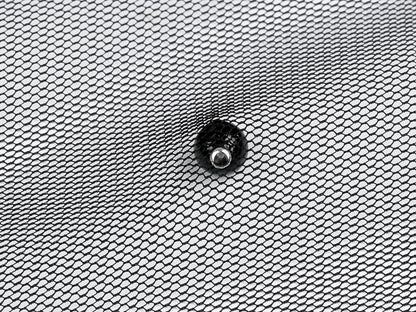 Tulle fin avec perles 36 g/m² - noir – disponible chez Šarlotes audumi