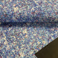 Softshell audums ar elastānu - zils raksts 310 g/m²