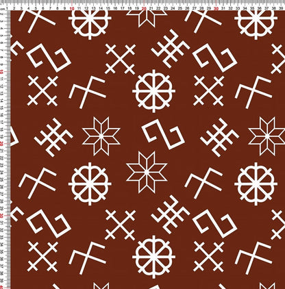 Softshell fabric - with Latvian power symbols 310 g/m² (COMING SOON)