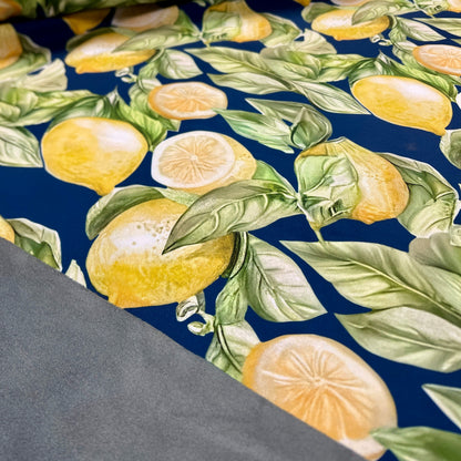 Softshell fabric - lemons 300 g/m²