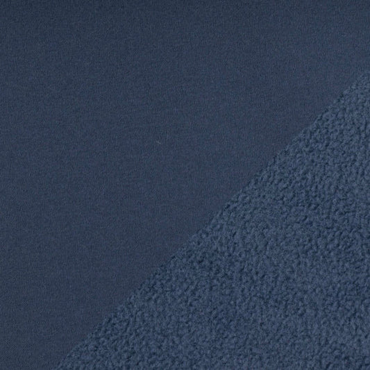 Image of Softshell fabric - smoky denim blue 300 g/m² – available at Šarlotes audumi