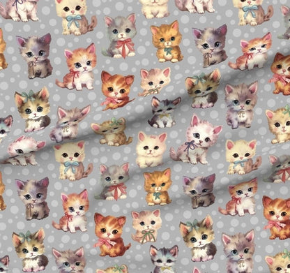 Image of Softshell fabric - cats 300 g/m² – available at Šarlotes audumi