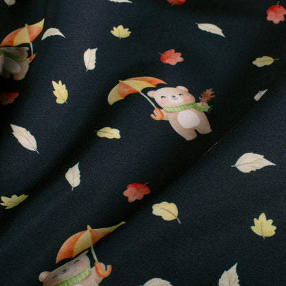 softshell fabric - teddy bears with umbrella 310 g/m²