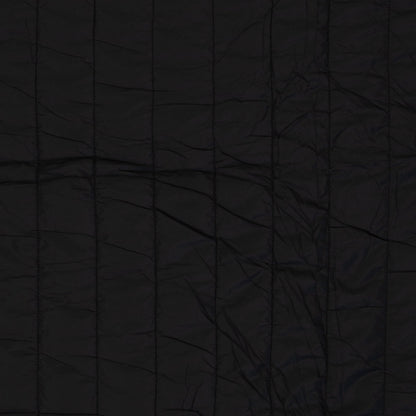 Image of quilted fabric with fleece lining - black, available online at Charlotte's Fabrics