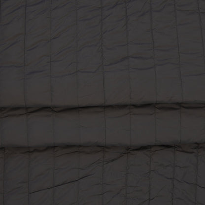 Image of gray quilted fabric with fleece lining – available online at Šarlotes audumi