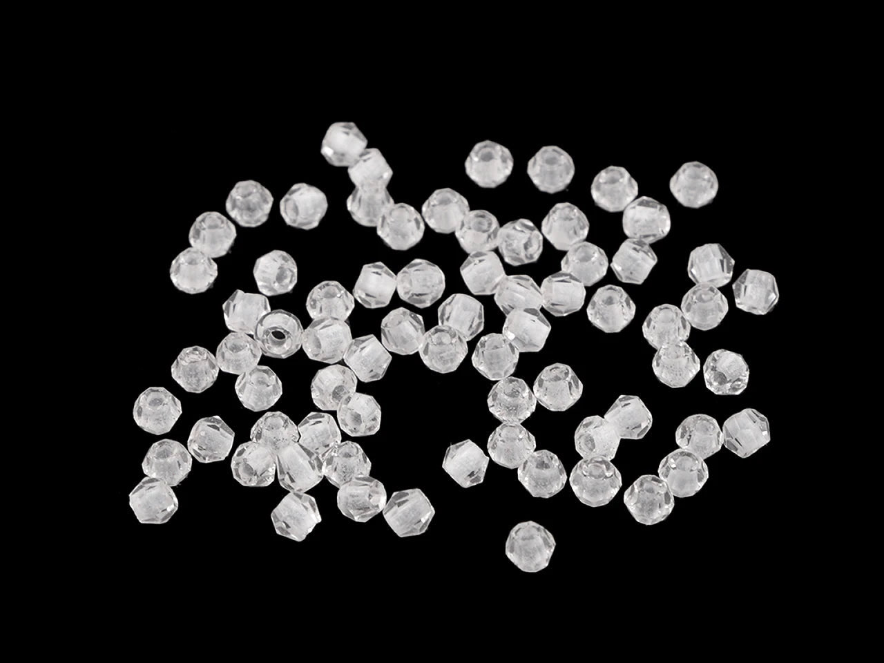 Photo de perles de verre Ø4 mm 5 g | tons variés – disponible chez Šarlotes audumi