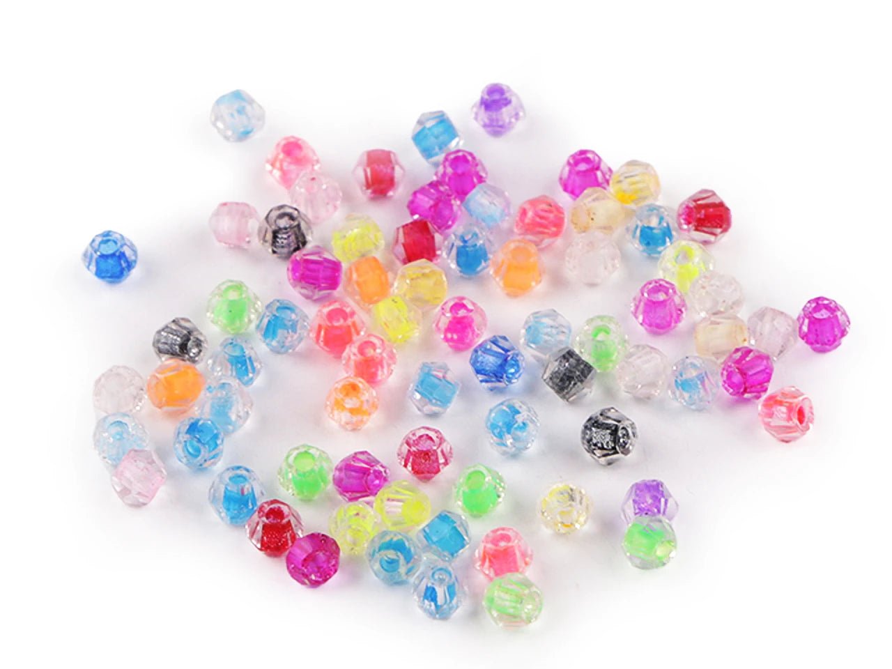 Image avec perles de verre Ø4 mm 5 g | tons variés – disponible chez Šarlotes audumi