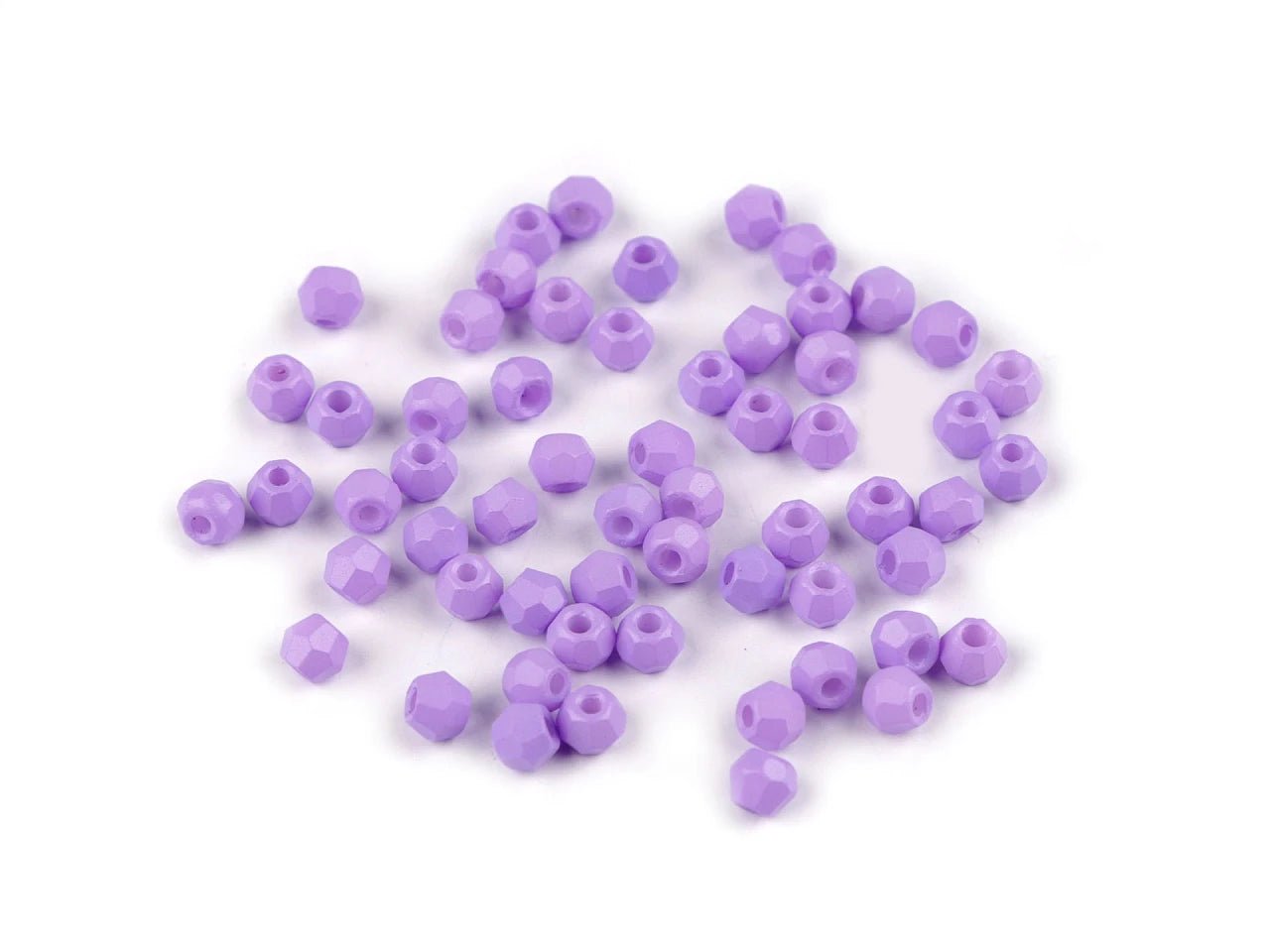 Image de perles de verre Ø4 mm 5 g – disponible chez Šarlotes audumi