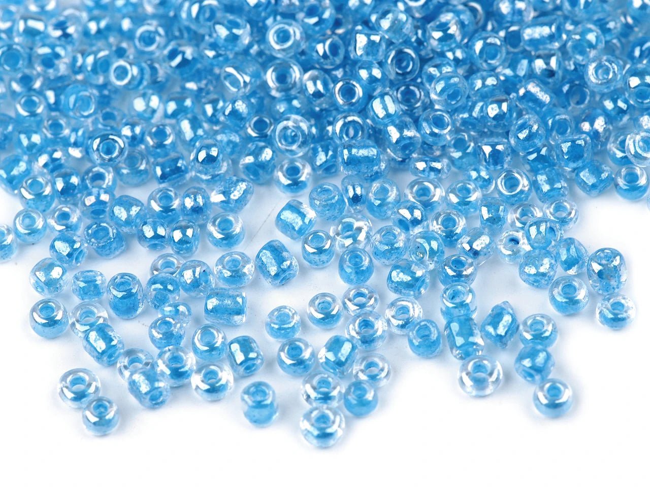 Image of glass seed beads 8/0 | 3 mm 50 g | assorted colors – available at Šarlotes audumi