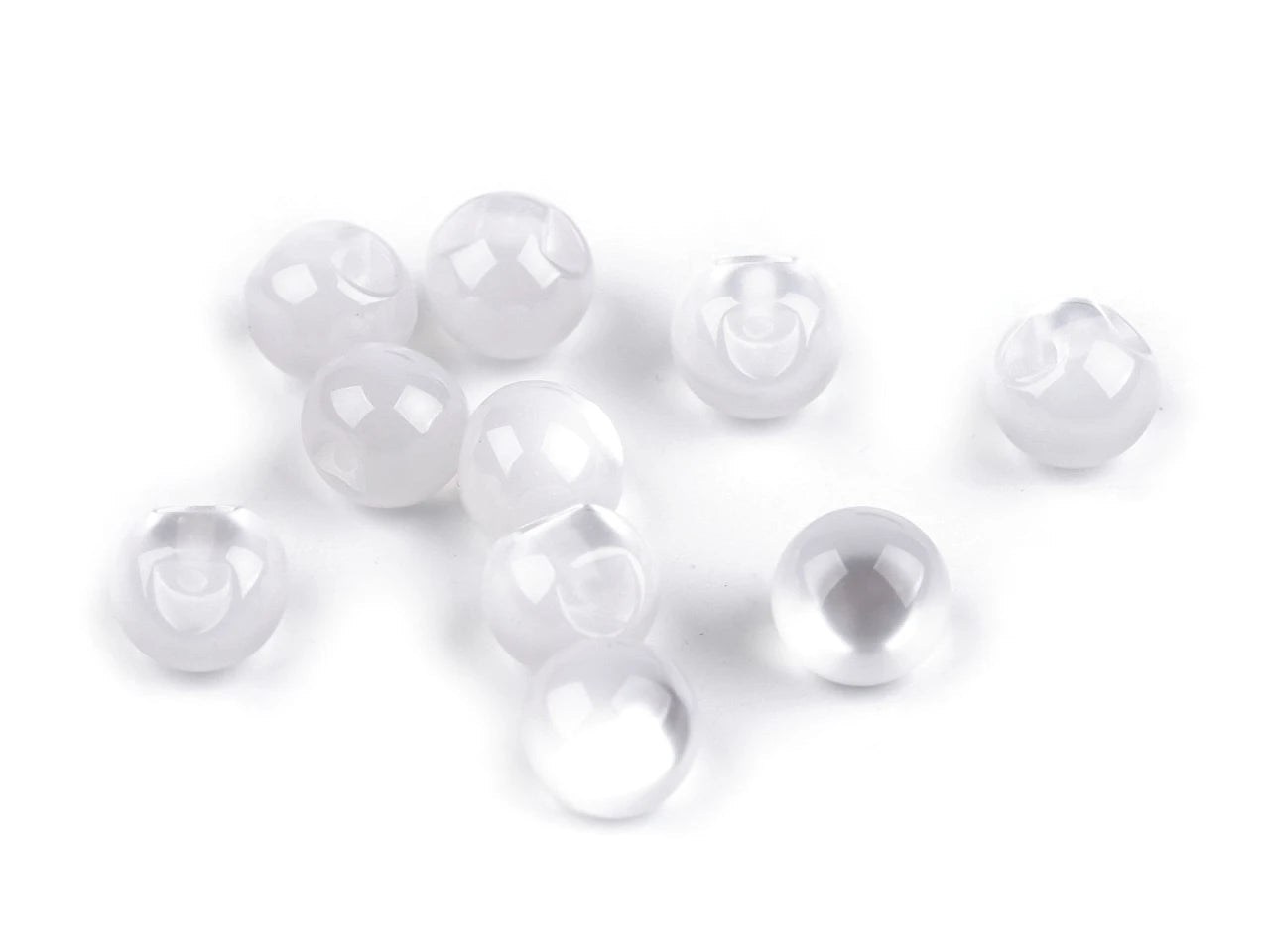 Image de boutons à coudre en perles / « œil de chat » Ø10 mm – disponibles chez Šarlotes audumi