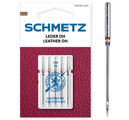 Sewing machine needles for leather SCHMETZ LEATHER DH - No. 100 (5 pcs.)