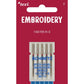 Šujmašīnu adatas izšūšanai SCHMETZ EMBROIDERY NEEDLES - Nr.90 (5gab.)