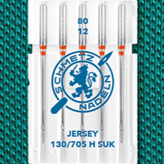 Շmetz JERSEY sewing machine needles for knitwear - No. 80 (5 pcs.)