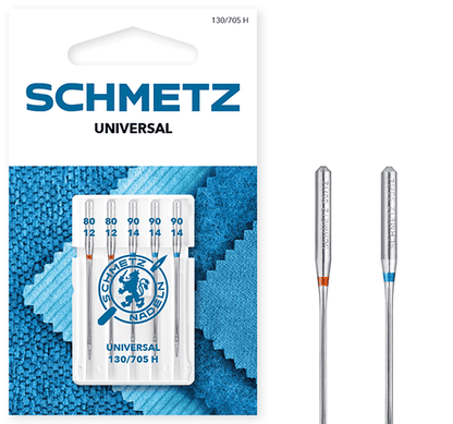 SCHMETZ UNIVERSAL sewing machine needles, universal - No. 80/90 (5 pcs.)