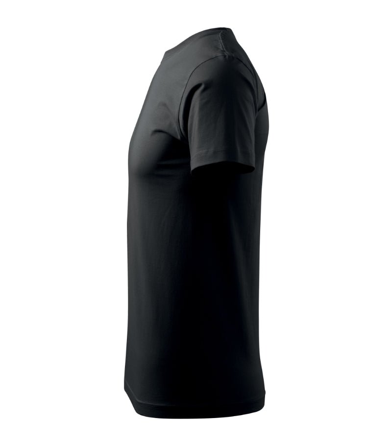 Image d’un T-shirt Malfini 100 % coton 160 g/m² - noir – disponible chez Šarlotes audumi