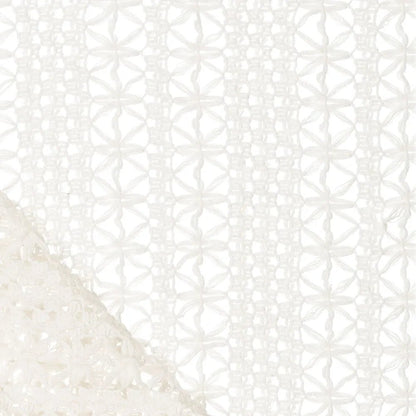 crocheted lace fabric - milky white 230 g/m²