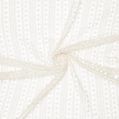 Crocheted lace fabric - milky white 230 g/m²