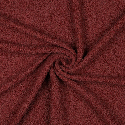 Image of Teddy fleece in smoky burgundy – available online at Charlotte’s Fabrics