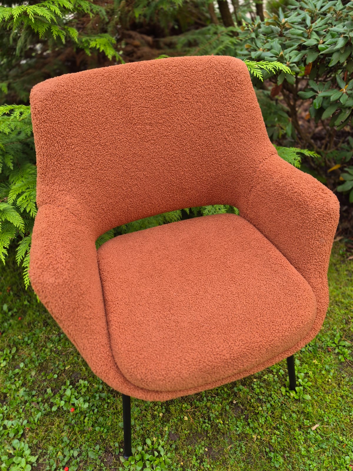Image of Teddy fleece in rust tone – available online at Charlotte Fabrics