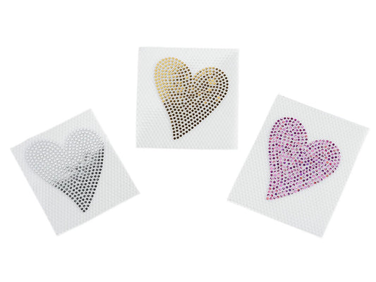 Image of Thermo applique “Heart”, 3 × 3.5 cm – available online at Šarlotes audumi