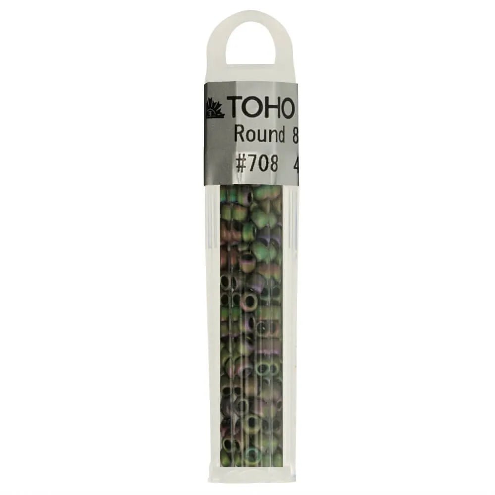 Image de perles rondes en verre TOHO de haute qualité 8/0 – 4 g | tons variés – disponible chez Šarlotes audumi
