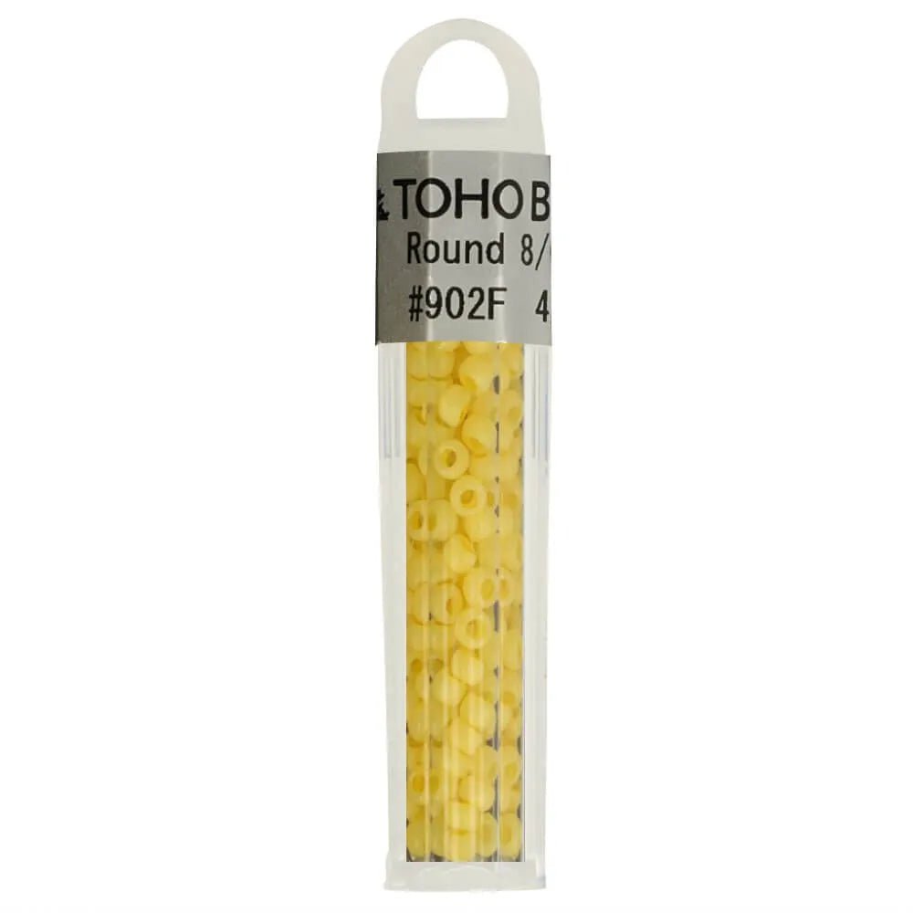 Image de perles rondes en verre TOHO de haute qualité 8/0 – 4 g | tons assortis – disponible chez Charlotte Tissus