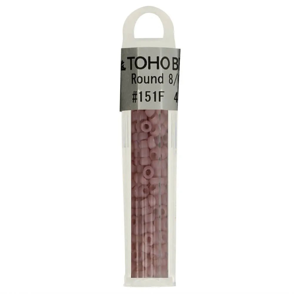 Image de perles rondes en verre TOHO de haute qualité 8/0 – 4 g | tons assortis – disponible chez Charlotte Tissus