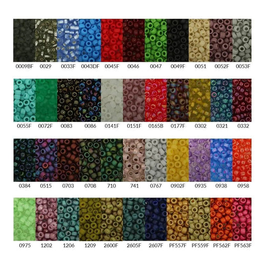 Image with TOHO high-quality beads, round glass beads 8/0 – 4 g | assorted shades – available at Charlotte's Fabrics