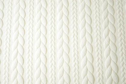 Image de tissu en maille à motif tricoté, blanc chaud – disponible en ligne chez Šarlotes audumi