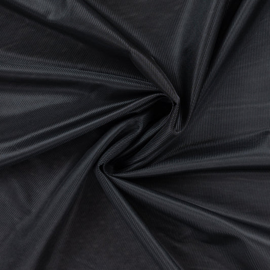 Image of black jersey lining fabric – available online at Šarlotes audumi