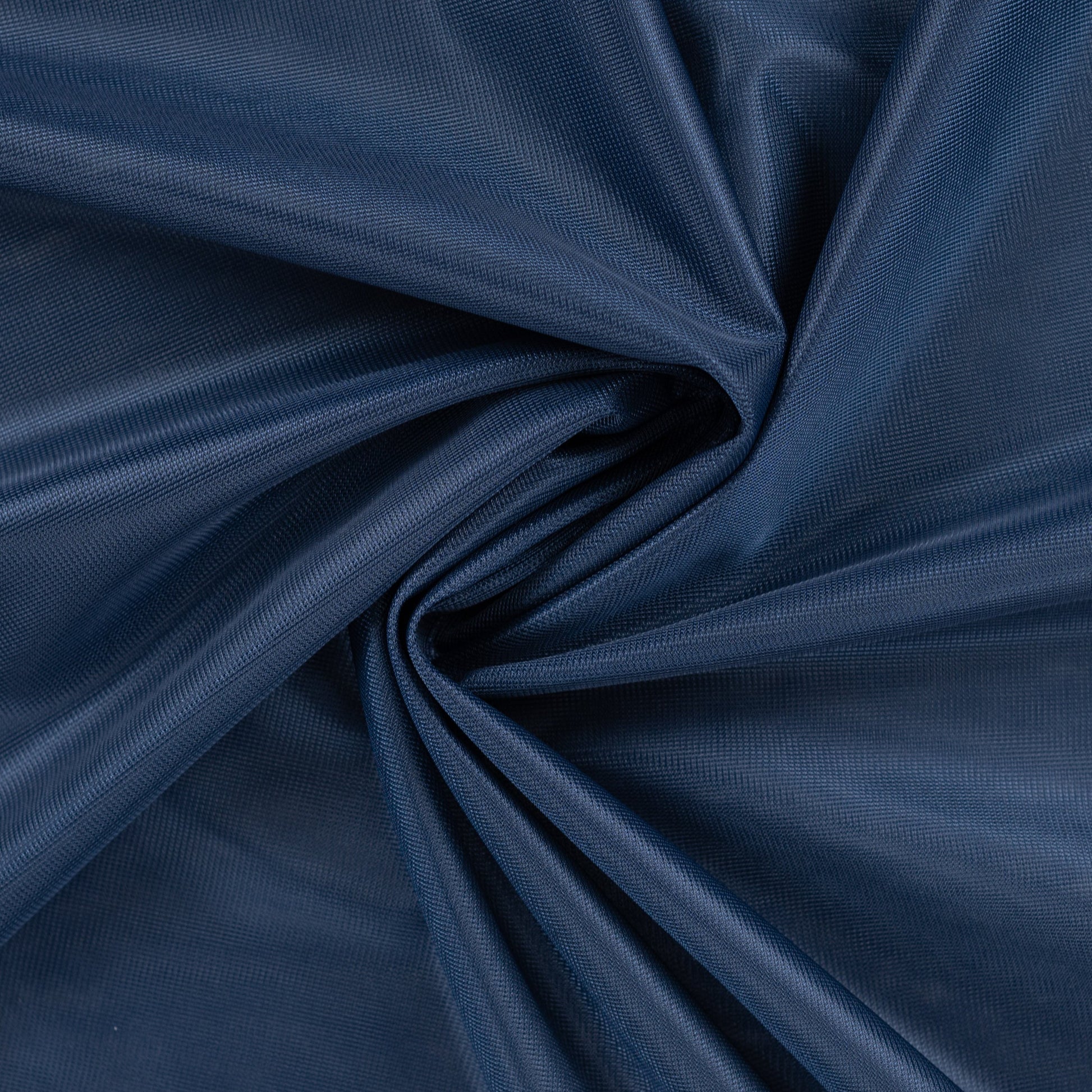 Image du tissu de doublure en maille bleu foncé – disponible en ligne chez Šarlotes audumi