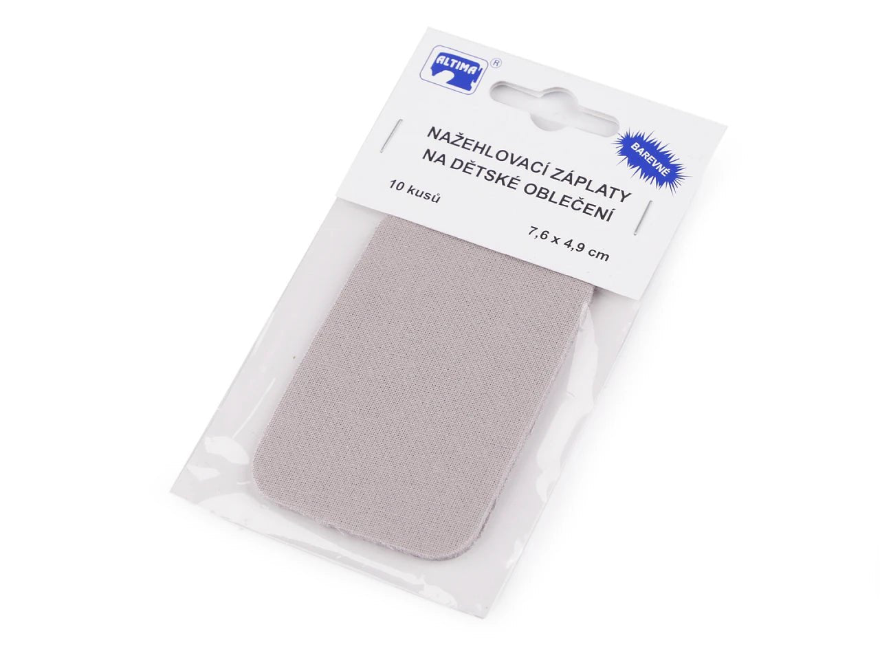 Image with iron-on patch| 7.6 × 4.9 cm 10 pcs.|assorted shades – available at Šarlotes audumi